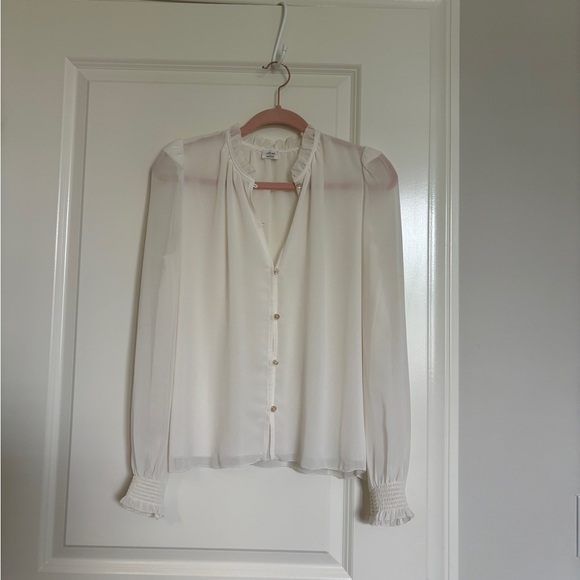 Wilfred sheer white blouse - Picture 3 of 6